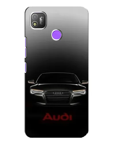 Чехол для TECNO POP 4 с картинкой «Audi — градиентный контур»