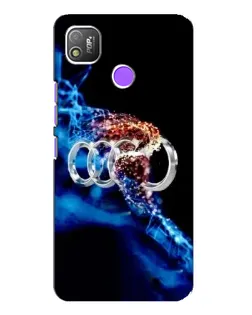 Чехол для TECNO POP 4 с картинкой «Энергия лого Audi»