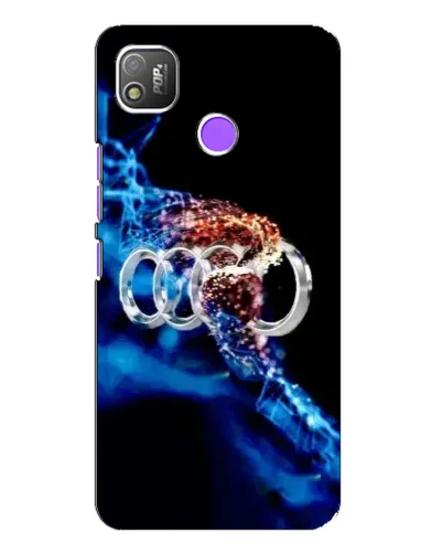 Чехол для TECNO POP 4 с картинкой «Энергия лого Audi»