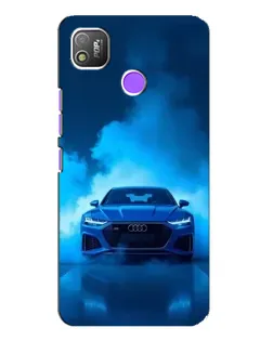 Чехол для TECNO POP 4 с картинкой «Audi — голубая энергия»