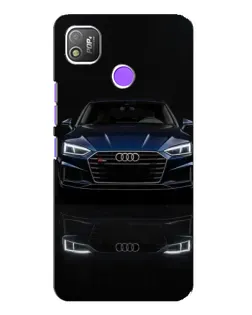 Чехол для TECNO POP 4 с картинкой «Audi — ночное отражение»