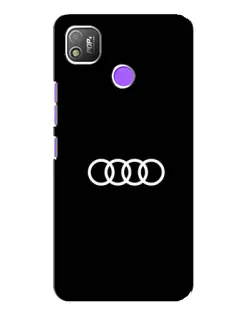 Чехол для TECNO POP 4 с картинкой «Audi White Logo»
