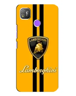 Чехол для TECNO POP 4 с картинкой «Lamborghini Stripe желтый» Чехол для TECNO POP 4 с картинкой «Lamborghini Stripe желтый»