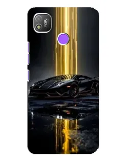 Чехол для TECNO POP 4 с картинкой «Ночной Lamborghini драйв»