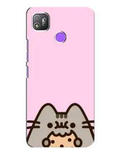 Чехол для TECNO POP 4 с картинкой «Pusheen и печенье» Чехол для TECNO POP 4 с картинкой «Pusheen и печенье»