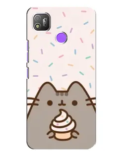 Чехол для TECNO POP 4 с картинкой «Пушин с кексом» Чехол для TECNO POP 4 с картинкой «Пушин с кексом»