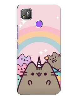 Чехол для TECNO POP 4 с картинкой «Единорог Pusheen» Чехол для TECNO POP 4 с картинкой «Единорог Pusheen»
