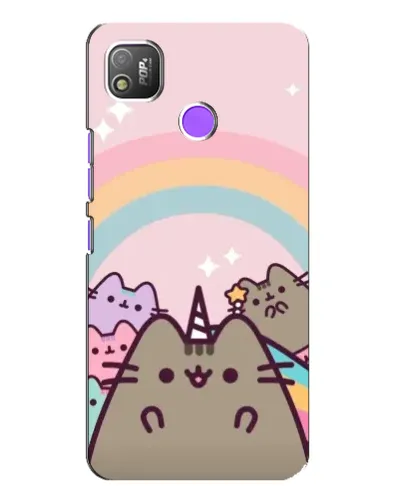 Чехол для TECNO POP 4 с картинкой «Единорог Pusheen»