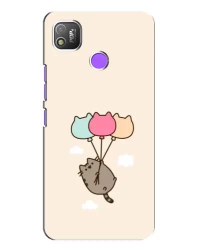Чехол для TECNO POP 4 с картинкой «Пушин на шариках»