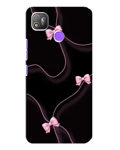 Чехол для TECNO POP 4 с картинкой «Розовые ленты»