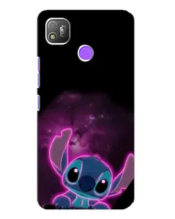 Чехол для TECNO POP 4 с картинкой «Неоновый Stitch»