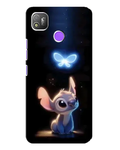 Чехол для TECNO POP 4 с картинкой «Сияющий Стич»