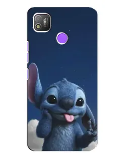 Чехол для TECNO POP 4 с картинкой «Стич в облаках»