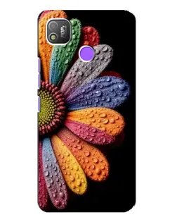 Чехол для TECNO POP 4 с картинкой «Радужный цветок»