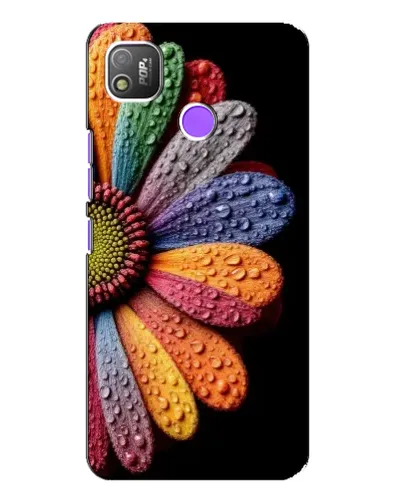 Чехол для TECNO POP 4 с картинкой «Радужный цветок»