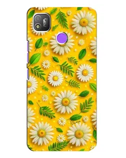 Чехол для TECNO POP 4 с картинкой «Ромашковое солнце»