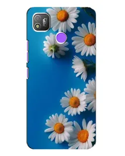 Чехол для TECNO POP 4 с картинкой «Белоснежные маргаритки»