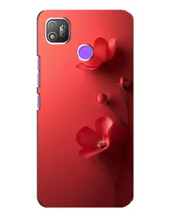 Чехол для TECNO POP 4 с картинкой «Маковые соцветия»