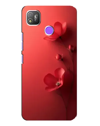 Чехол для TECNO POP 4 с картинкой «Маковые соцветия»