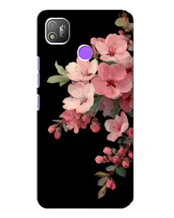 Чехол для TECNO POP 4 с картинкой «Розовая ветка сакуры»