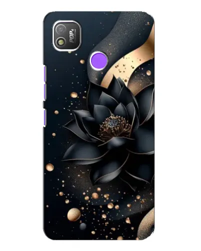 Чехол для TECNO POP 4 с картинкой «Черный лотос»