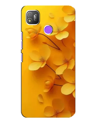 Чехол для TECNO POP 4 с картинкой «Золотые лепестки»