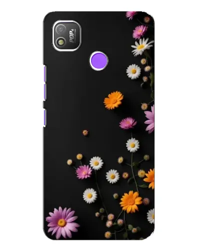 Чехол для TECNO POP 4 с картинкой «Цветочная композиция»
