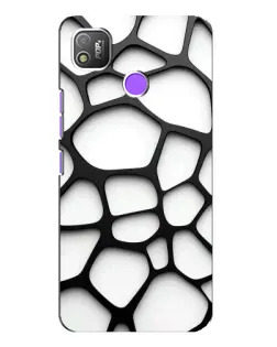 Чехол для TECNO POP 4 с картинкой «Белая объемная сетка» Чехол для TECNO POP 4 с картинкой «Белая объемная сетка»