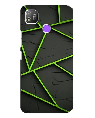 Чехол для TECNO POP 4 с картинкой «Зеленые геометрические линии» Чехол для TECNO POP 4 с картинкой «Зеленые геометрические линии»