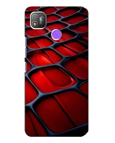 Чехол для TECNO POP 4 с картинкой «Красная глянцевая сетка» Чехол для TECNO POP 4 с картинкой «Красная глянцевая сетка»