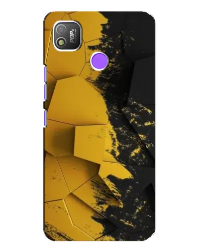 Чехол для TECNO POP 4 с картинкой «Золотые осколки геометрии» Чехол для TECNO POP 4 с картинкой «Золотые осколки геометрии»
