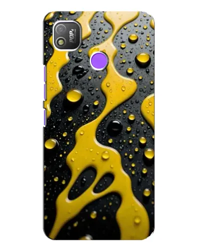 Чехол для TECNO POP 4 с картинкой «Жидкое желтое золото» Чехол для TECNO POP 4 с картинкой «Жидкое желтое золото»