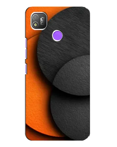 Чехол для TECNO POP 4 с картинкой «Геометрия оранжевых кругов» Чехол для TECNO POP 4 с картинкой «Геометрия оранжевых кругов»