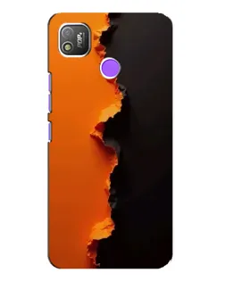 Чехол для TECNO POP 4 с картинкой «Оранжевый разлом»
