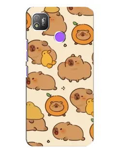 Чехол для TECNO POP 4 с картинкой «Капибары с апельсинами» Чехол для TECNO POP 4 с картинкой «Капибары с апельсинами»