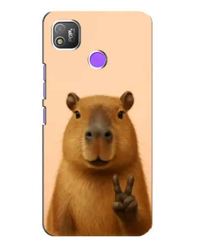 Чехол для TECNO POP 4 с картинкой «Капибара виктория» Чехол для TECNO POP 4 с картинкой «Капибара виктория»