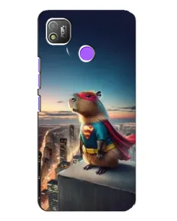 Чехол для TECNO POP 4 с картинкой «Капи-мен супергерой»
