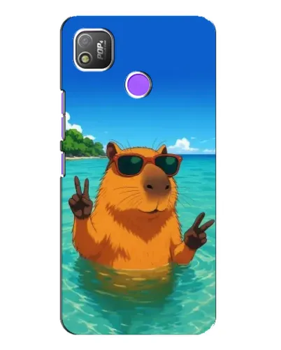 Чехол для TECNO POP 4 с картинкой «Морская капибара» Чехол для TECNO POP 4 с картинкой «Морская капибара»