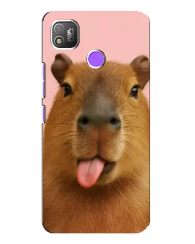 Чехол для TECNO POP 4 с картинкой «Капибара с языком» Чехол для TECNO POP 4 с картинкой «Капибара с языком»