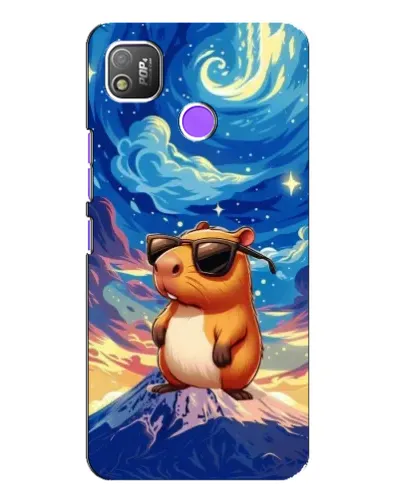 Чехол для TECNO POP 4 с картинкой «Капибара Ван Гога» Чехол для TECNO POP 4 с картинкой «Капибара Ван Гога»