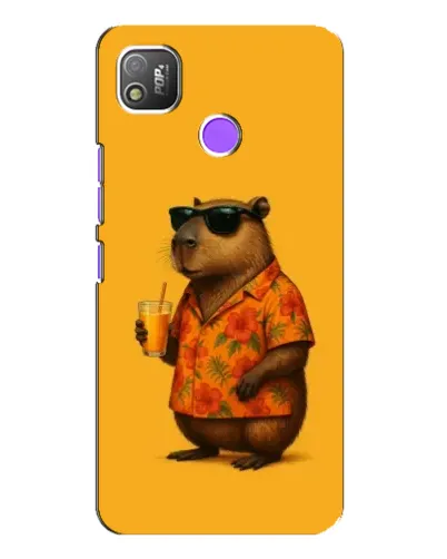 Чехол для TECNO POP 4 с картинкой «Капибара на отдыхе» Чехол для TECNO POP 4 с картинкой «Капибара на отдыхе»