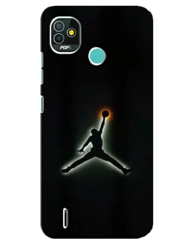 Чехол для TECNO Pop 5 (BD2p) с картинкой «Jordan Gradient Logo» Чехол для TECNO Pop 5 (BD2p) с картинкой «Jordan Gradient Logo»