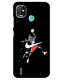 Чехол для TECNO Pop 5 (BD2p) с картинкой «Jordan Jumpman»