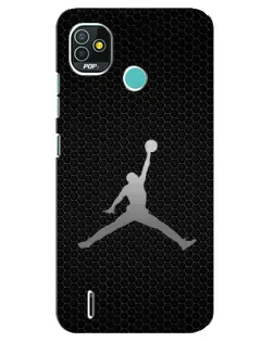 Чехол для TECNO Pop 5 (BD2p) с картинкой «Jordan Dark Carbon»