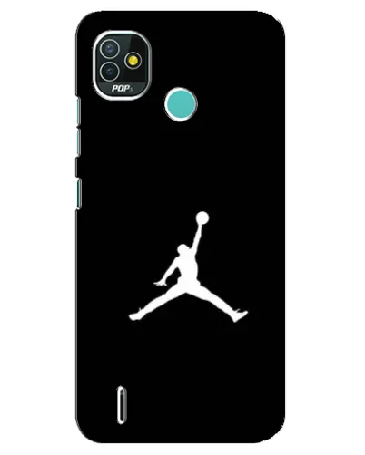 Чехол для TECNO Pop 5 (BD2p) с картинкой «Jordan Silhouette» Чехол для TECNO Pop 5 (BD2p) с картинкой «Jordan Silhouette»