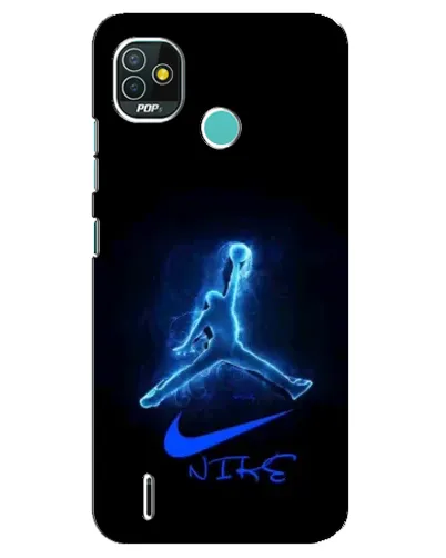 Чехол для TECNO Pop 5 (BD2p) с картинкой «Jordan Neon Blue» Чехол для TECNO Pop 5 (BD2p) с картинкой «Jordan Neon Blue»