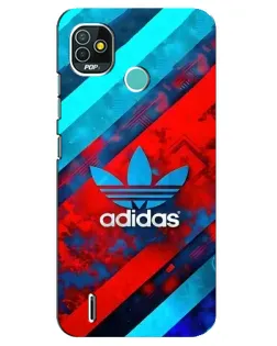 Чехол для TECNO Pop 5 (BD2p) с картинкой «Абстракция Adidas»
