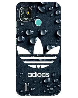 Чехол для TECNO Pop 5 (BD2p) с картинкой «Adidas Trefoil Blue»