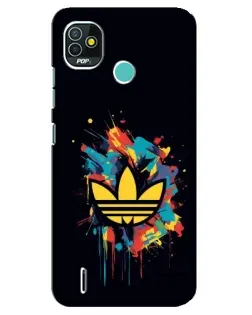 Чехол для TECNO Pop 5 (BD2p) с картинкой «Adidas Splash»