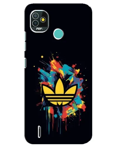 Чехол для TECNO Pop 5 (BD2p) с картинкой «Adidas Splash»